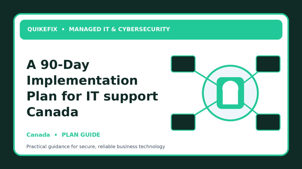 A 90-Day Implementation Plan for IT support Canada