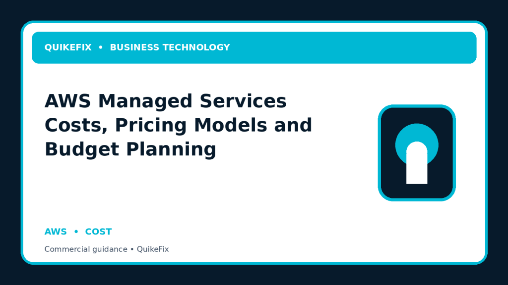 AWS Managed Services Costs, Pricing Models and Budget Planning