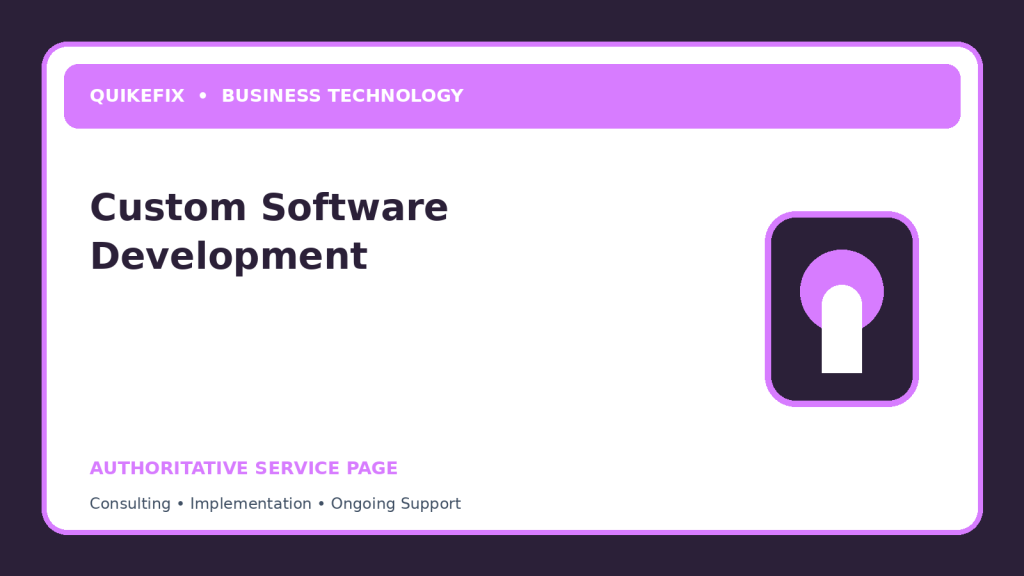 Custom Software Development