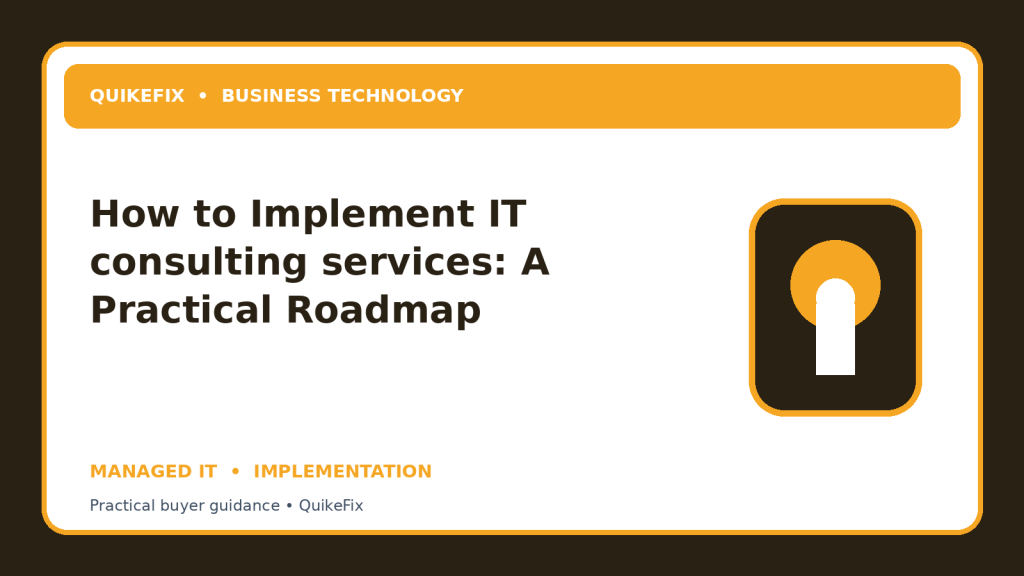 How to Implement IT consulting services: A Practical Roadmap
