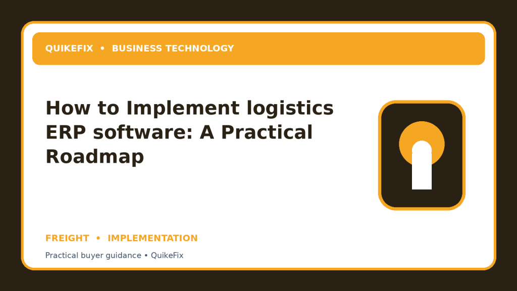 How to Implement logistics ERP software: A Practical Roadmap
