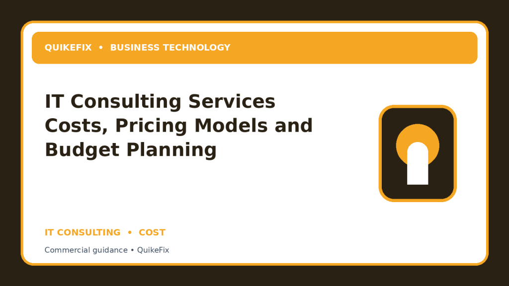 IT Consulting Services Costs, Pricing Models and Budget Planning