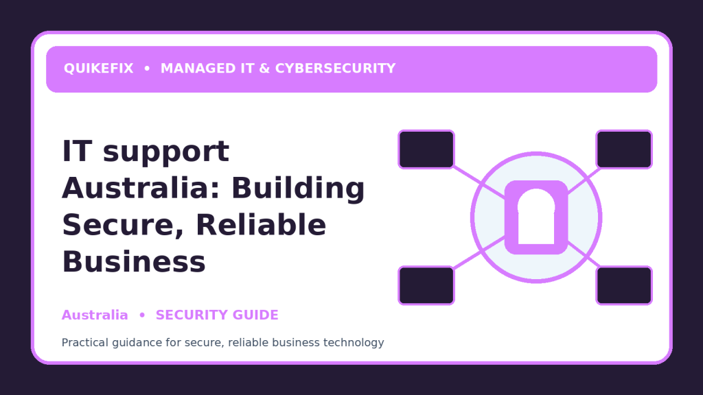 IT support Australia: Building Secure, Reliable Business Operations