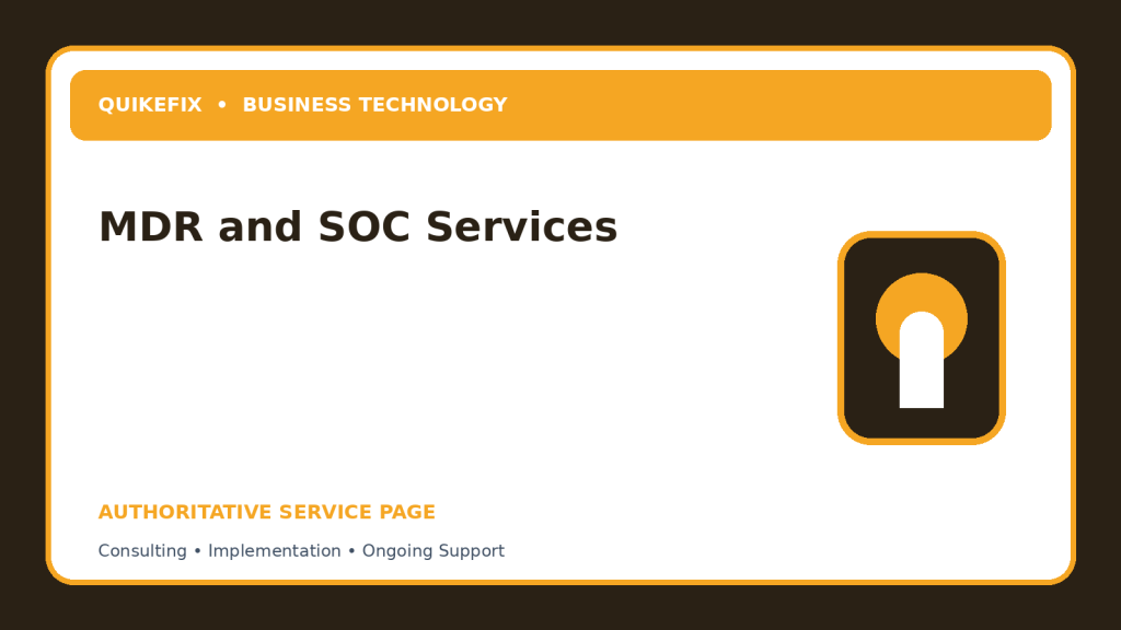 MDR and SOC Services