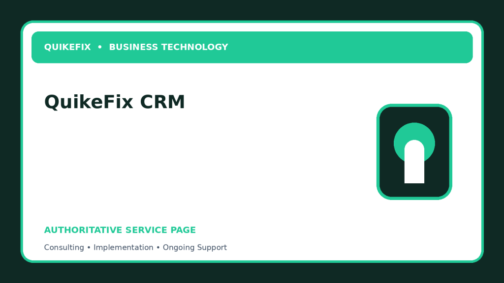 QuikeFix CRM