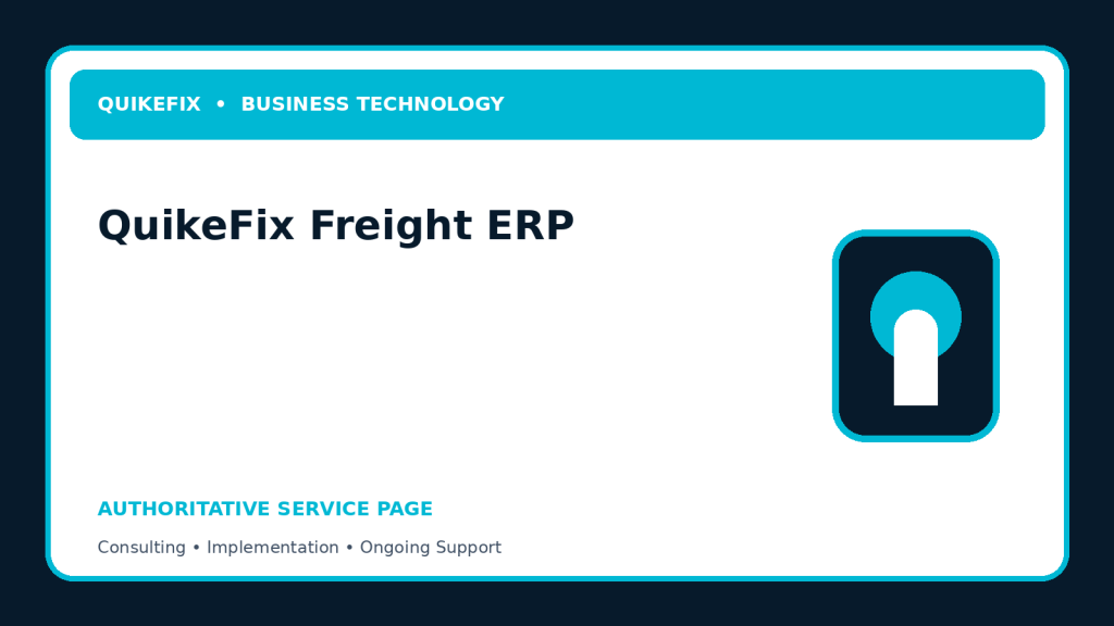 QuikeFix Freight ERP
