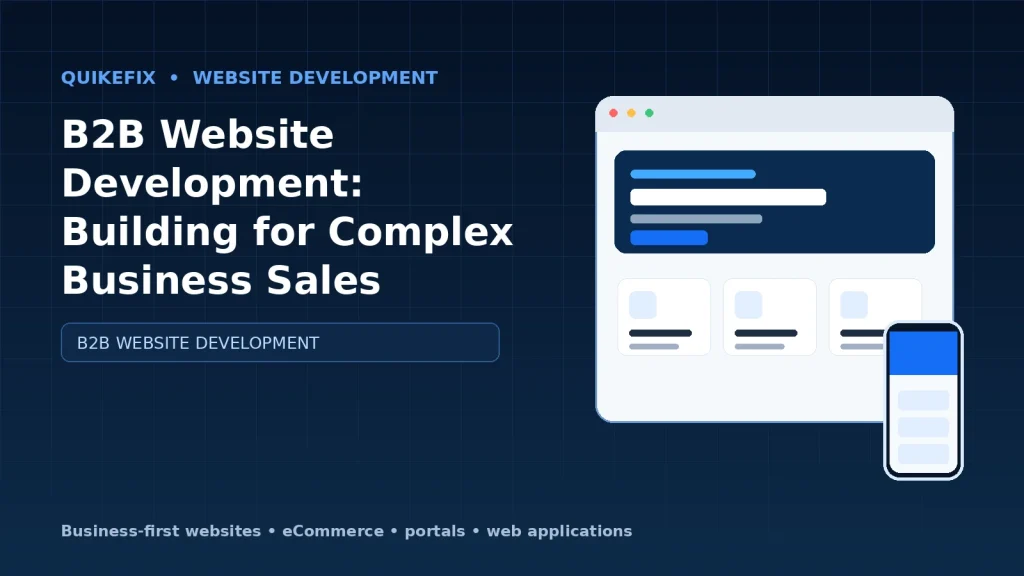 B2B Website Development: Building for Complex Business Sales