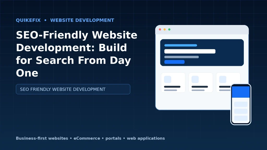 SEO-Friendly Website Development: Build for Search From Day One