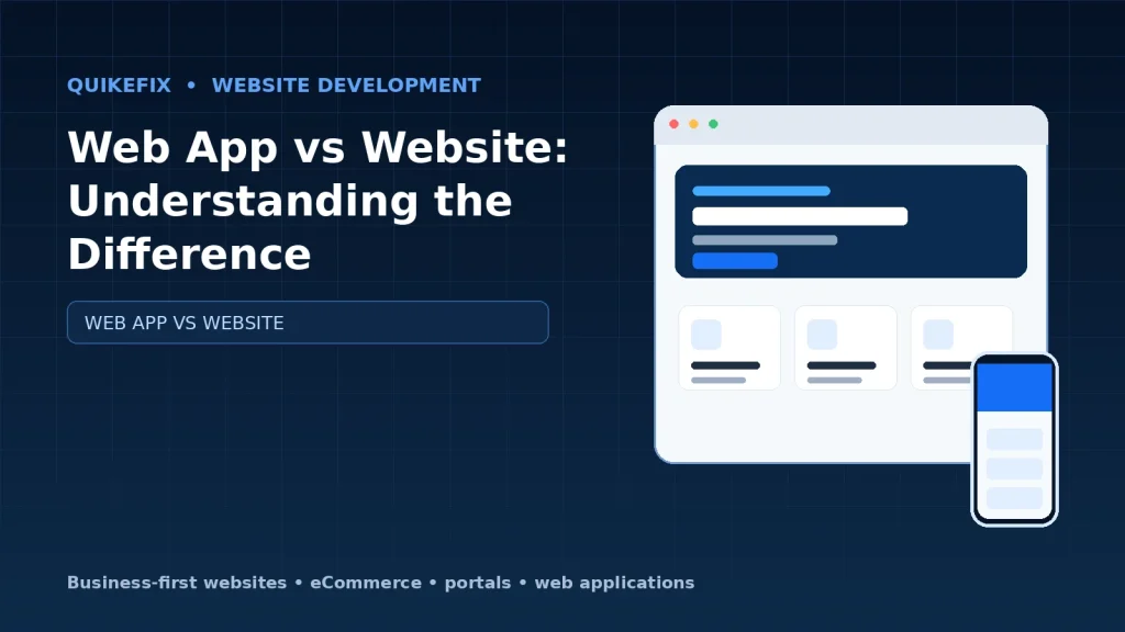 Web App vs Website: Understanding the Difference