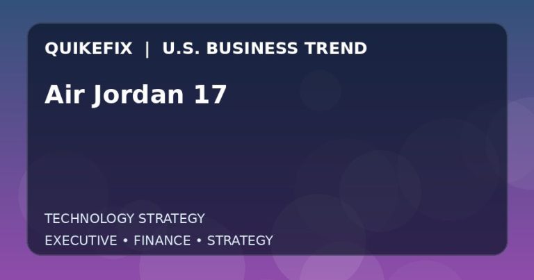Air Jordan 17: Business Risks, Opportunities and Next Steps