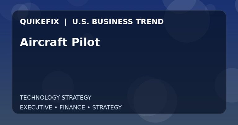 Why Aircraft Pilot Matters to U.S. Decision-Makers
