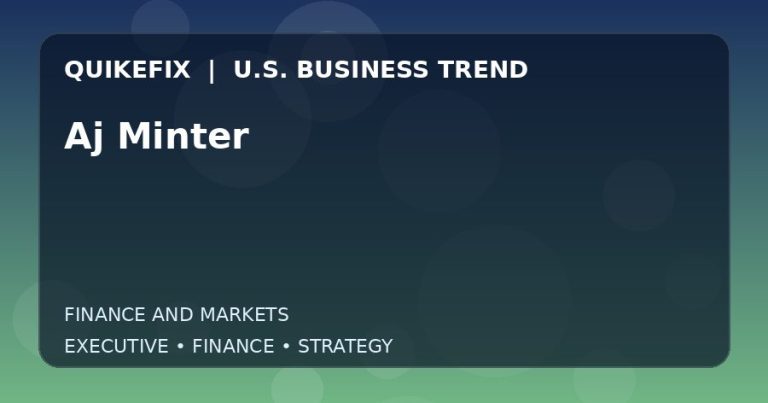 Why Aj Minter Matters to U.S. Decision-Makers