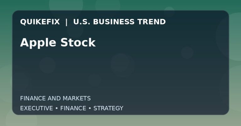 Why Apple Stock Matters to U.S. Decision-Makers