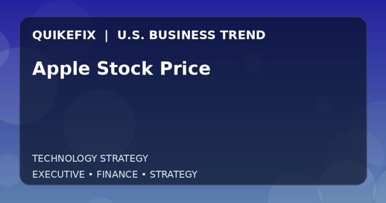 Apple Stock Price: Business Risks, Opportunities and Next Steps