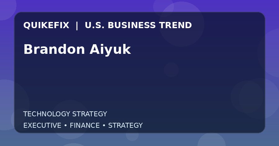 Brandon Aiyuk U.S. business and finance trend analysis