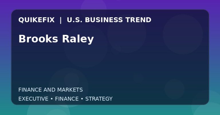 Brooks Raley: What U.S. Business Leaders Should Know