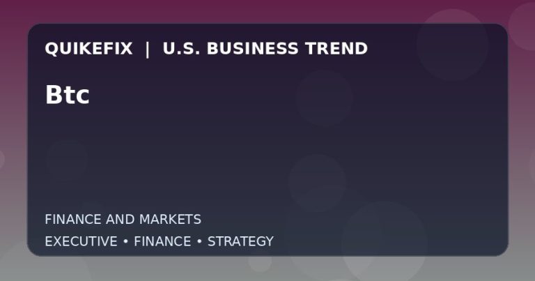 Why Btc Matters to U.S. Decision-Makers