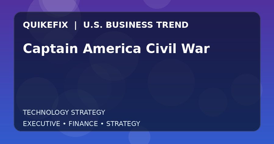 Captain America Civil War: Business Risks, Opportunities and Next Steps