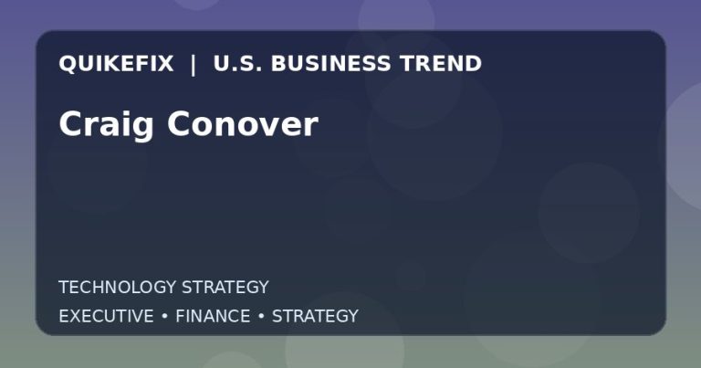 Craig Conover: Business Risks, Opportunities and Next Steps