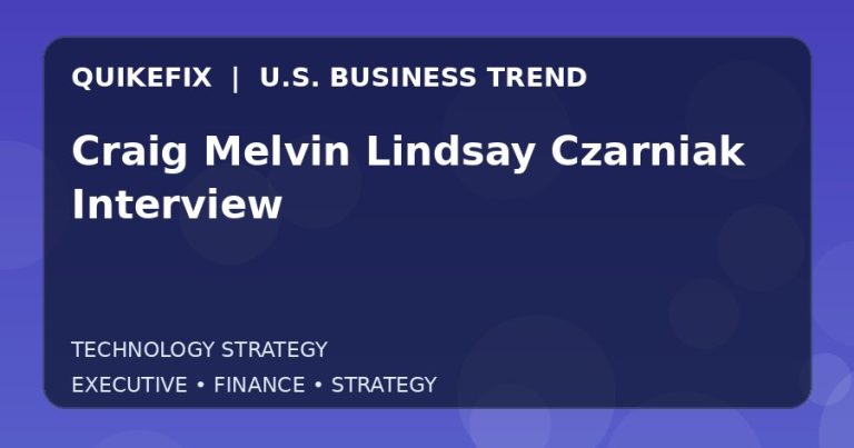 Craig Melvin Lindsay Czarniak Interview: Business Risks, Opportunities and Next Steps