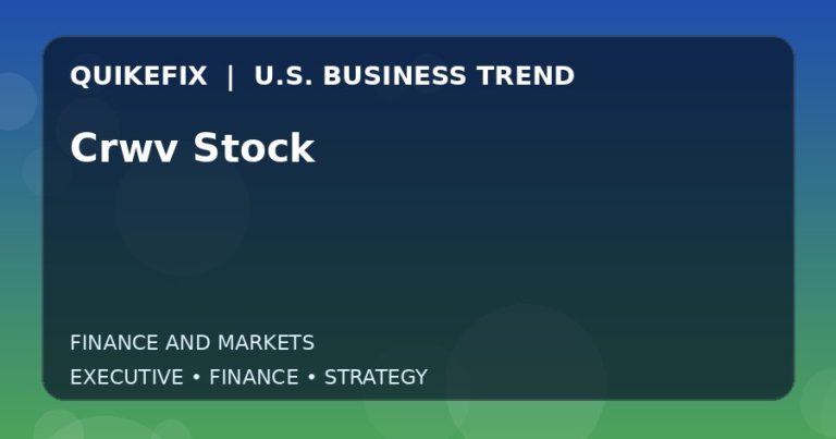 Crwv Stock: What U.S. Business Leaders Should Know