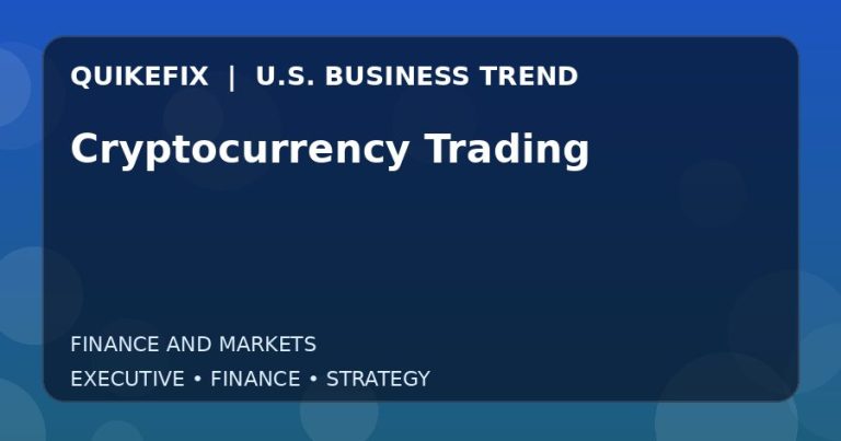 Why Cryptocurrency Trading Matters to U.S. Decision-Makers