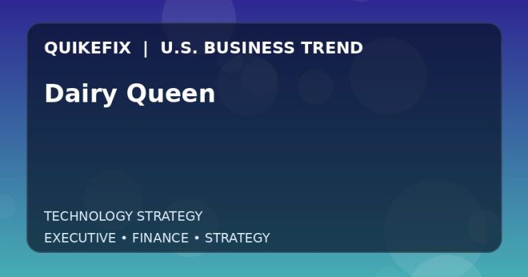 Dairy Queen: Business Risks, Opportunities and Next Steps