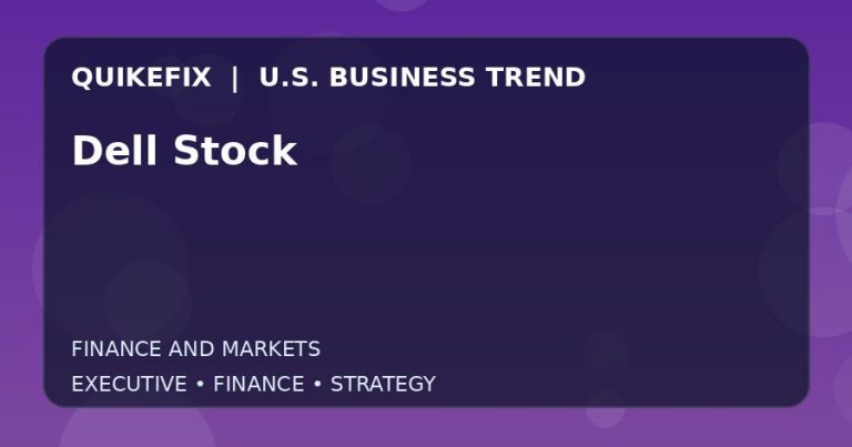 Dell Stock Explained for Executives and Finance Teams