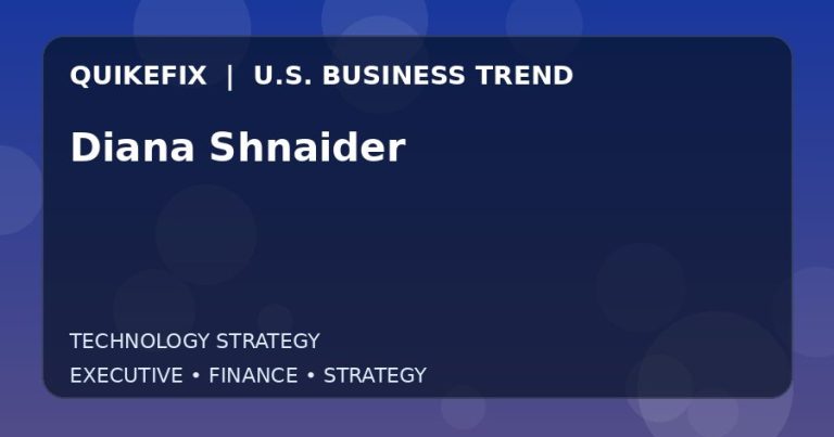 Diana Shnaider Explained for Executives and Finance Teams