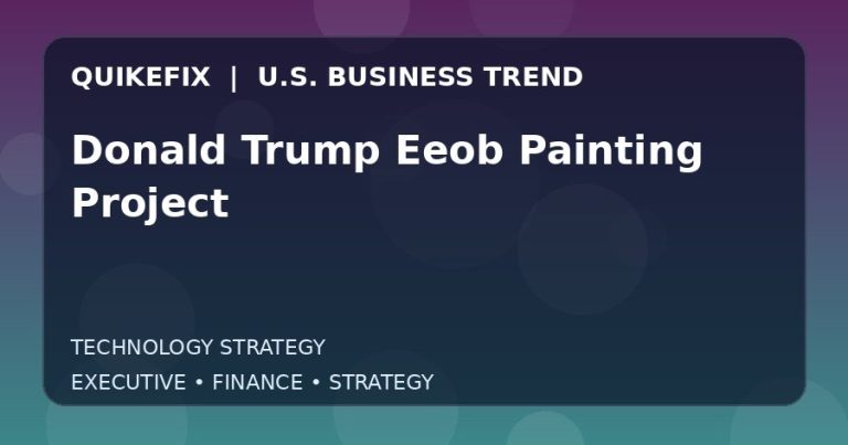 The Business Impact of Donald Trump Eeob Painting Project in the United States