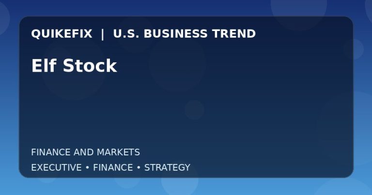 Elf Stock Explained for Executives and Finance Teams