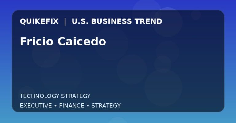 Fricio Caicedo Explained for Executives and Finance Teams