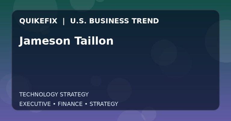 Jameson Taillon Explained for Executives and Finance Teams