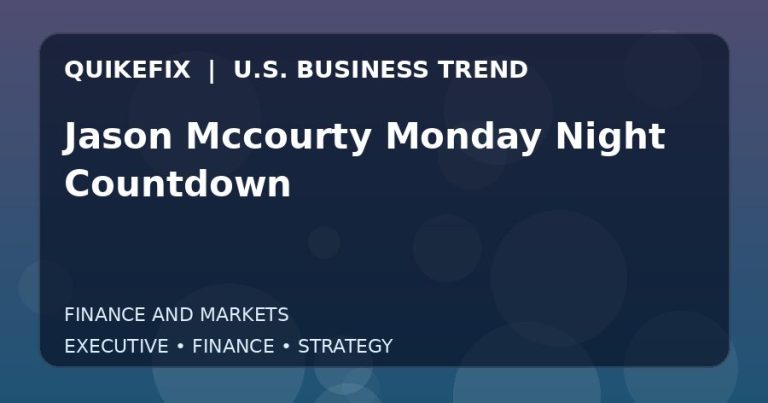 Why Jason Mccourty Monday Night Countdown Matters to U.S. Decision-Makers