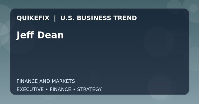Why Jeff Dean Matters to U.S. Decision-Makers