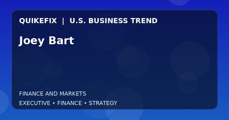 Why Joey Bart Matters to U.S. Decision-Makers