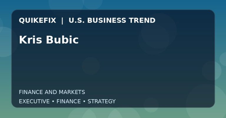 Why Kris Bubic Matters to U.S. Decision-Makers