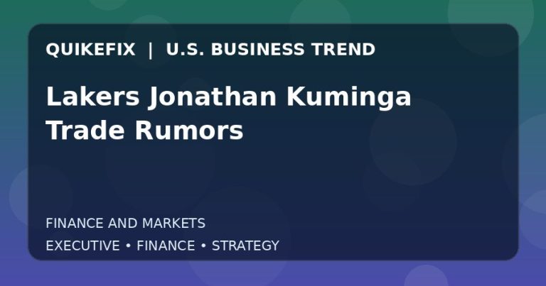 The Business Impact of Lakers Jonathan Kuminga Trade Rumors in the United States