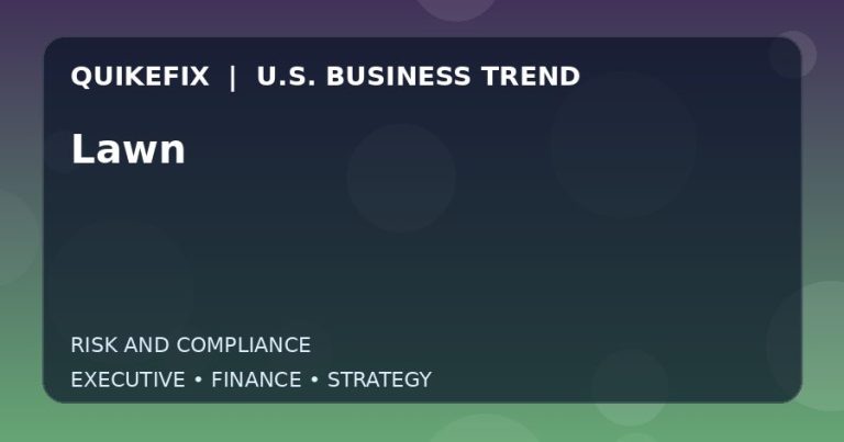 The Business Impact of Lawn in the United States
