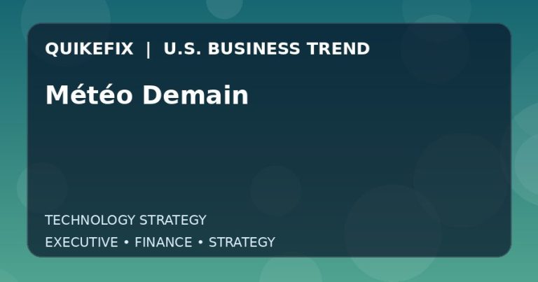 The Business Impact of Météo Demain in the United States