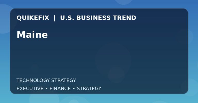 Why Maine Matters to U.S. Decision-Makers
