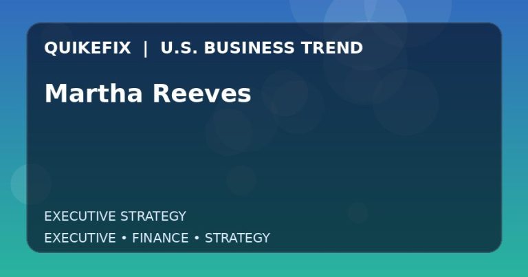 Martha Reeves: Business Risks, Opportunities and Next Steps