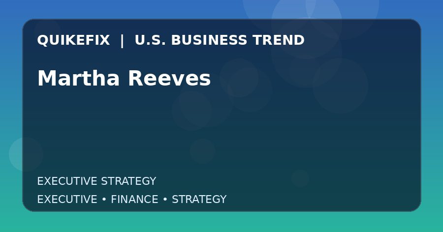 Martha Reeves: Business Risks, Opportunities and Next Steps
