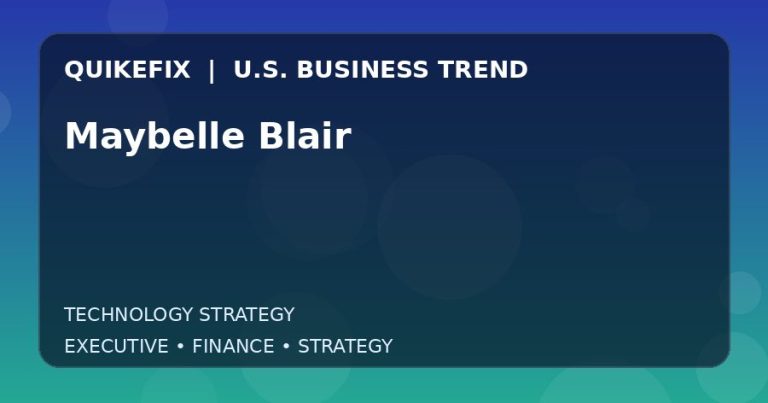 Maybelle Blair: What U.S. Business Leaders Should Know