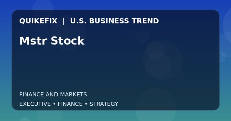 Mstr Stock: Business Risks, Opportunities and Next Steps
