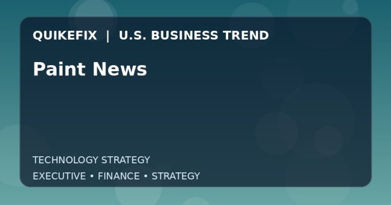 Why Paint News Matters to U.S. Decision-Makers