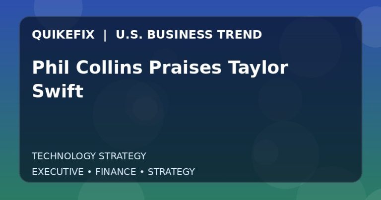 Phil Collins Praises Taylor Swift Explained for Executives and Finance Teams