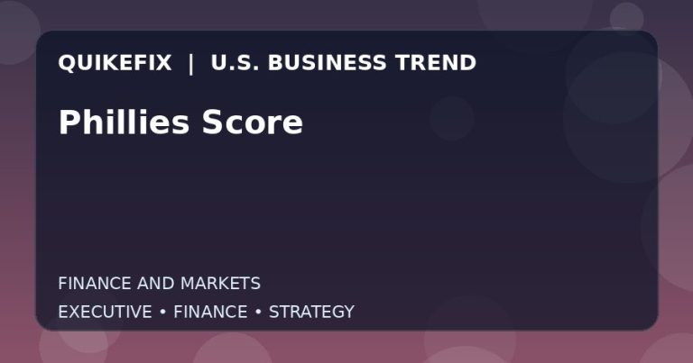 The Business Impact of Phillies Score in the United States