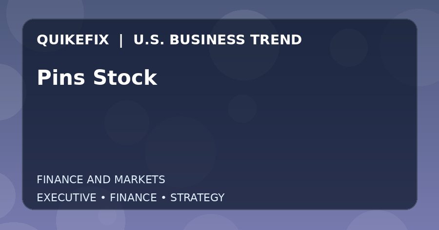 Pins Stock: Business Risks, Opportunities and Next Steps