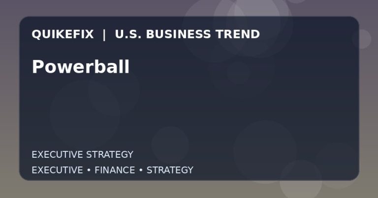 Powerball: Business Risks, Opportunities and Next Steps